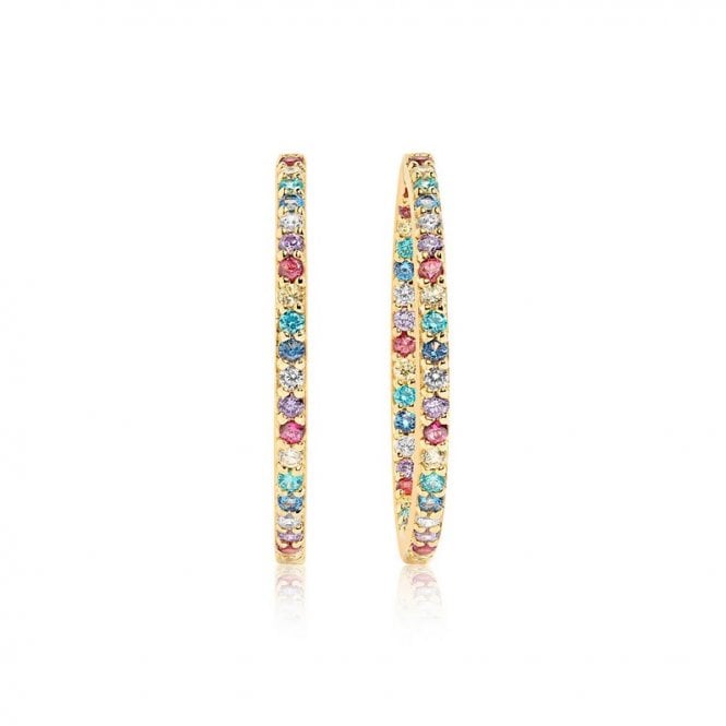 Sif Jakobs Bovalino 18k Gold Plated Multicoloured Zirconia SJ-E1790-XCZ