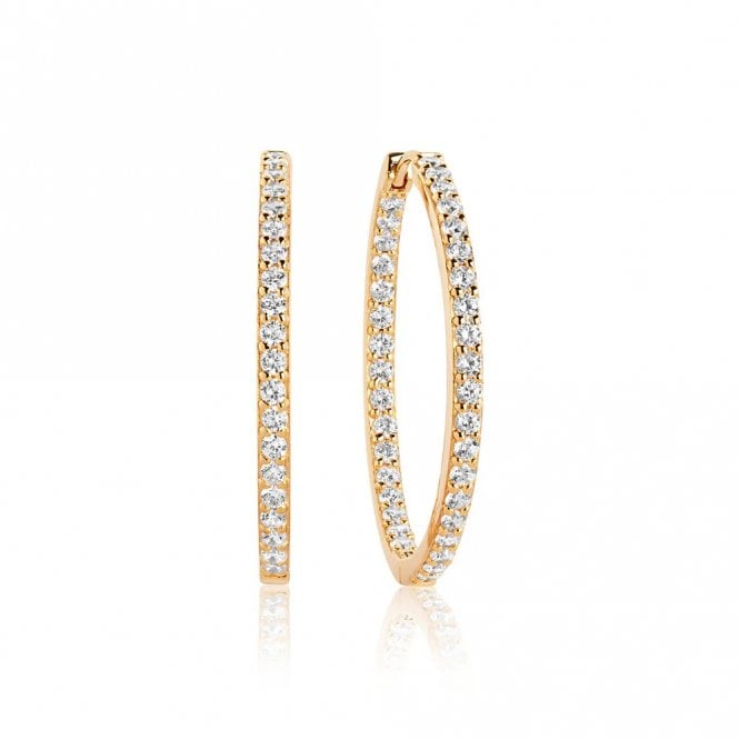 Sif Jakobs Bovalino Hoop Earrings SJ-E1790-CZ(YG)