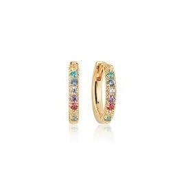 Capizzi 18ct Yellow Gold Oval Stud Earrings SJ-E42208-XCZ-YG
