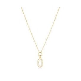 Capizzi 18ct Yellow Gold Plated Zirconia Necklace SJ-N42230-CZ-YG