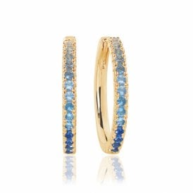 Ellera Grande Blue Earrings E2869-GBL-YG