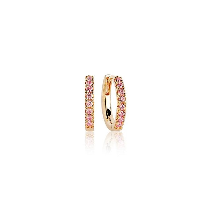 Sif Jakobs Ellera Medio 18k Gold Plated Pink Zirconia SJ-E2859-PK 