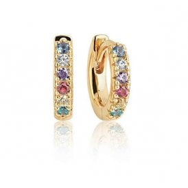 Ellera Piccolo 18k Gold Plated Earrings SJ-E1066-XCZ 