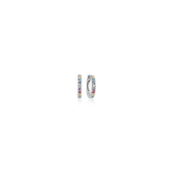 Sif Jakobs Ellera Silver Medio Hoop Earrings SJ-E2859-XCZ