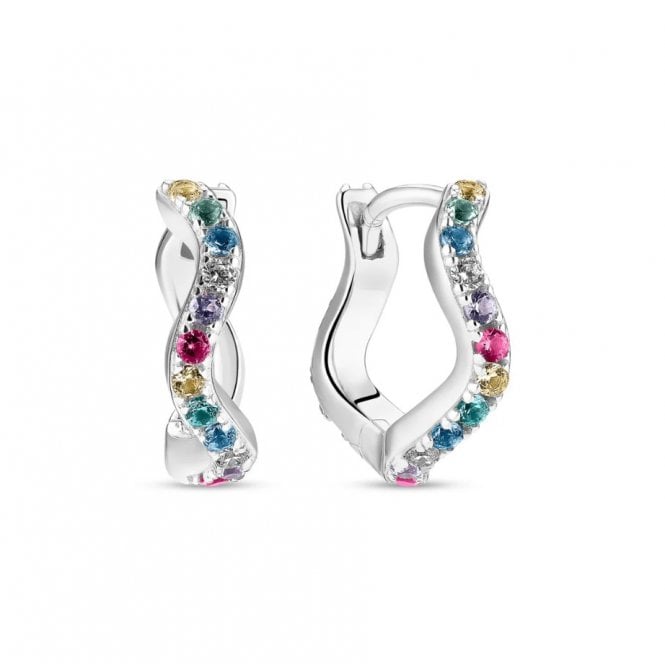 Sif Jakobs ELLERA WAVES MEDIO MULTI HOOP EARRINGS SJ-E3859-XCZ