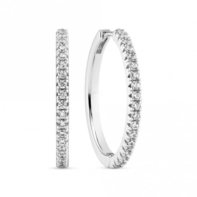 Sif Jakobs Ellera X-Grande Hoop Earrings SJ-E22030-CZ-SS