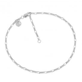 Figaro Anklet Silver SJ-A12031-SS