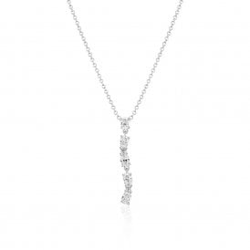 Ovale Lungo Necklace SJ-N2421-CZ