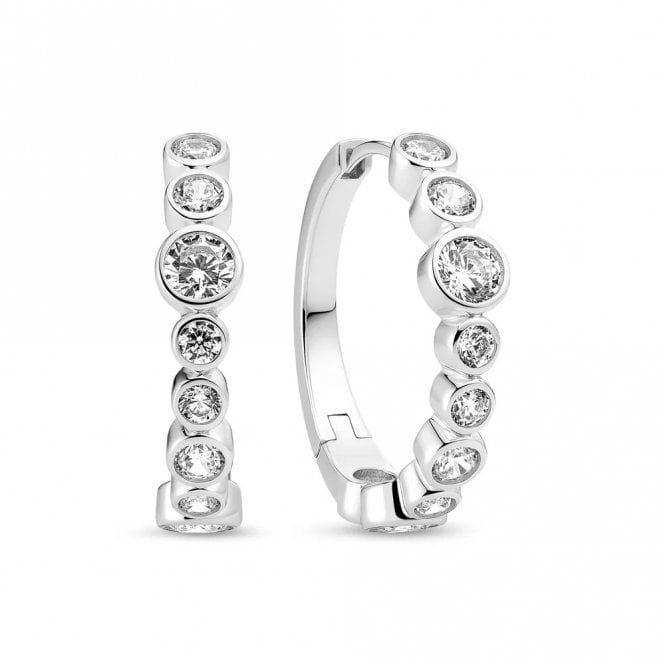 Sif Jakobs Sardinien Creolo Hoop Earrings SJ-E2669-CZ