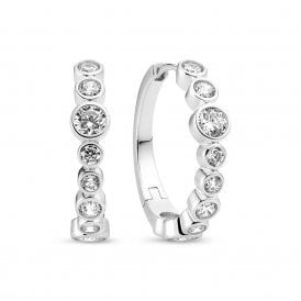 Sardinien Creolo Hoop Earrings SJ-E2669-CZ