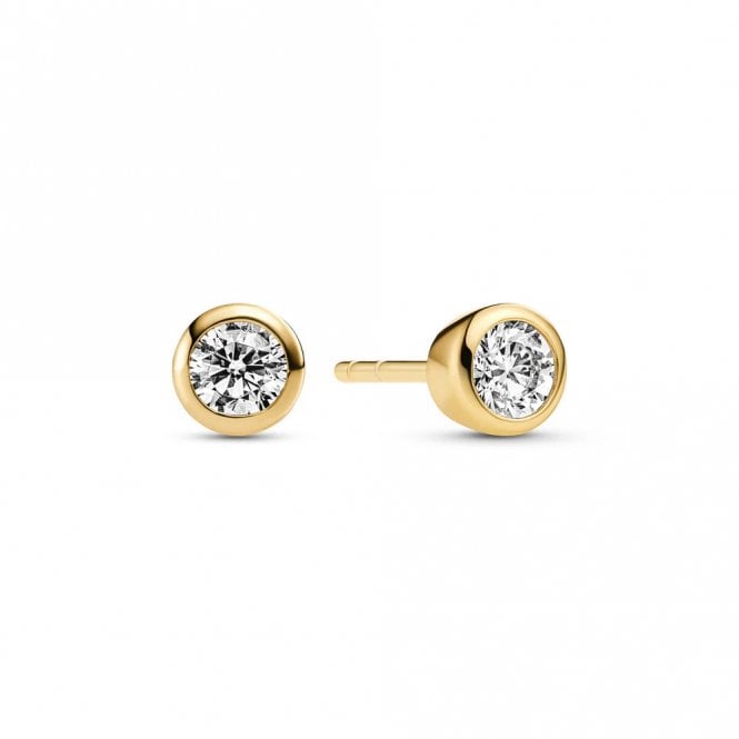 Sif Jakobs Sardinien Uno Stud Earrings SJ-E2630-CZ-YG YGP