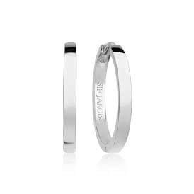 SILVER ELLERA PIANURA HOOPS SJ-E12020-SS
