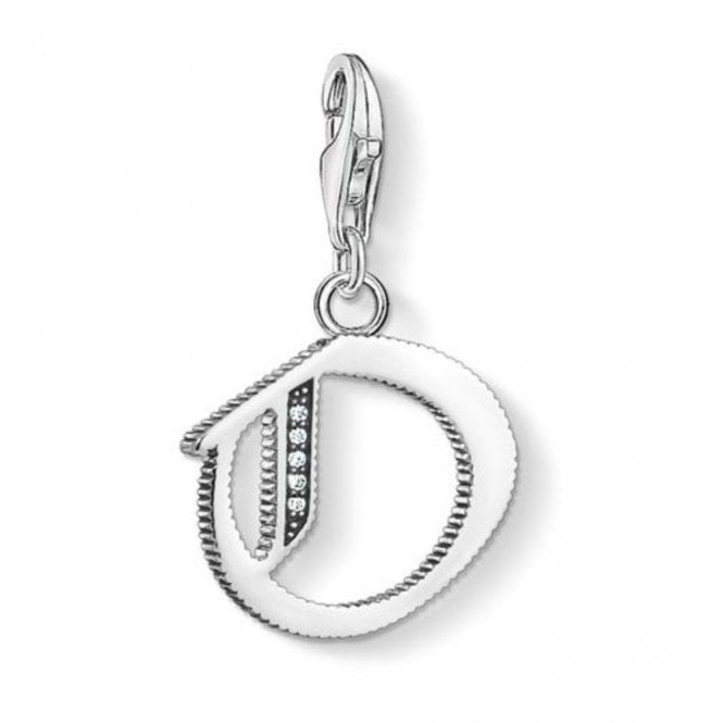 Silver Letter O Charm