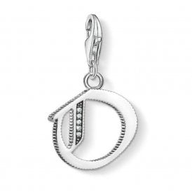 Silver Letter O Charm