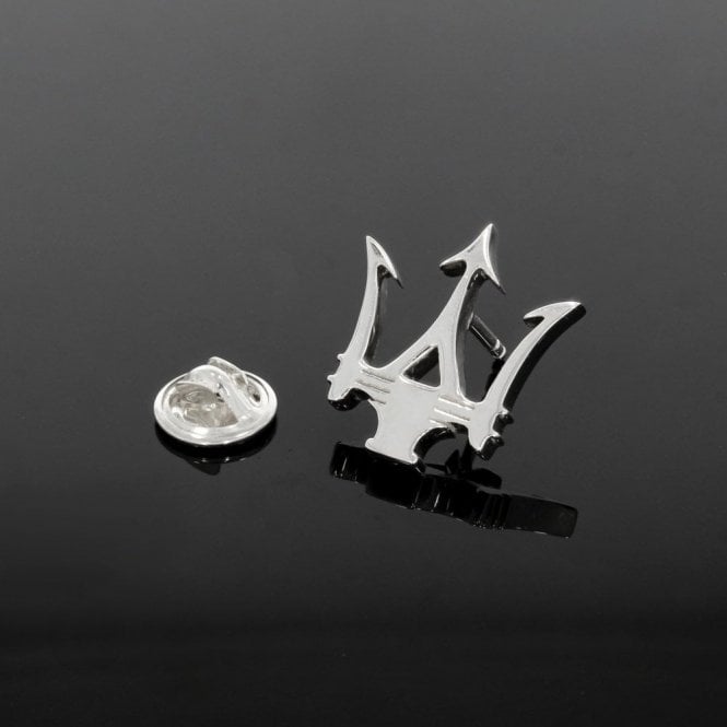 Trident Sterling Silver Lapel / Tie Pin