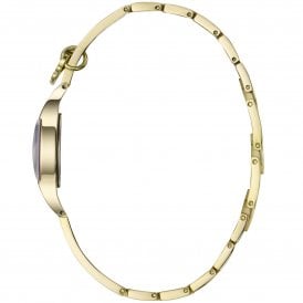 Ladies Temptress Charm Gold Teal Watch 47013GD/T