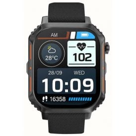 S-Max Smart Watch Silicon Black Strap 47533/BK