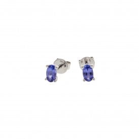 9ct White Gold Earrings 