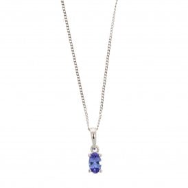 9ct White Gold Pendant Necklace 