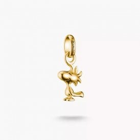 18k Gold Plated Charm Pendant Woodstock Connect Peanuts CC1303-413-39 YGP