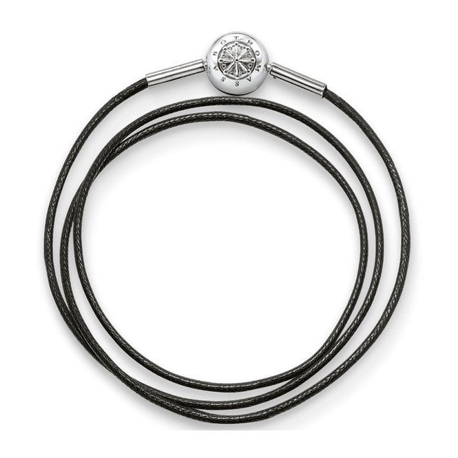 Thomas Sabo Black Karma Bracelet 34cm KA0003-653-11