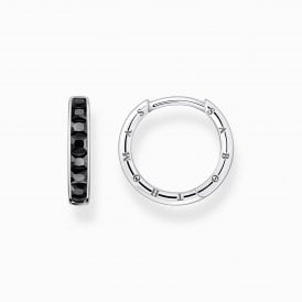 BLACK PAVE HOOPS (CR668-643-11)