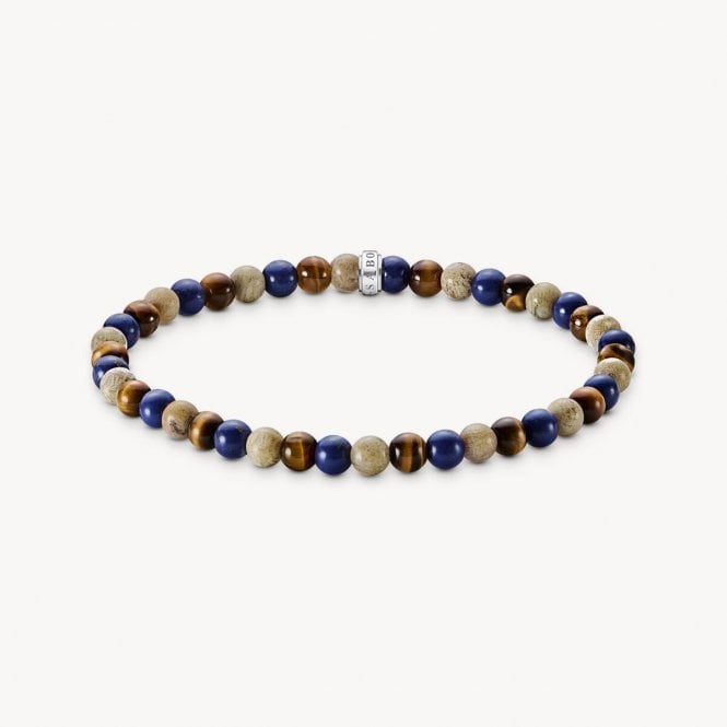 Thomas Sabo Brown and Blue Beads Bracelet A2183-531-7-L19