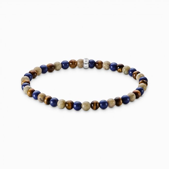 Thomas Sabo Brown & Blue Bead Bracelet A2183-l17