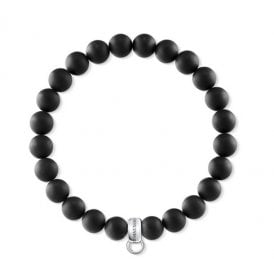 Charm Bracelet Obsidian X0219-023-11