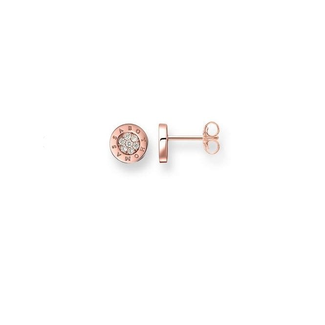 Thomas Sabo Classic Pave Studs Rose Gold Plated H1820-416-14