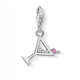 Cocktail Glass Silver Charm 1802-013-27
