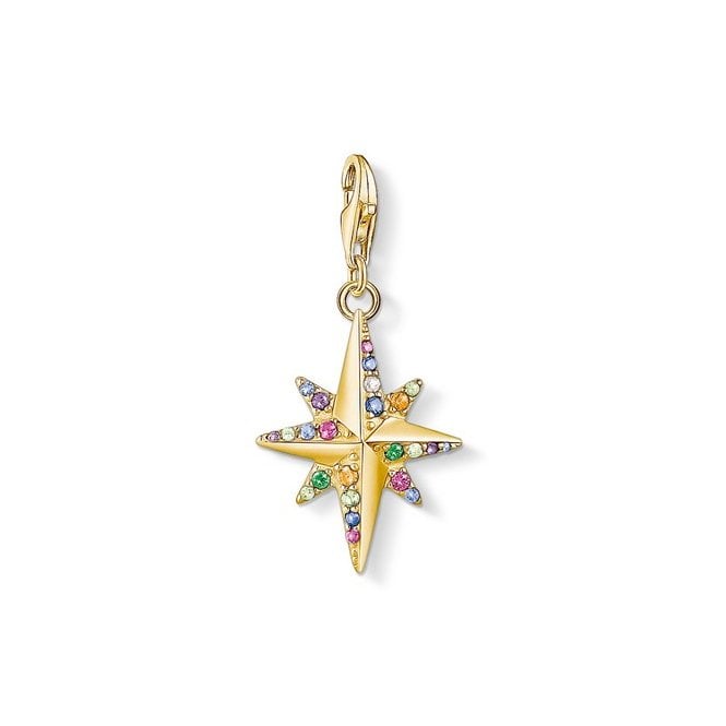 Thomas Sabo Coloured Star Gold Plated Star 1816-488-7