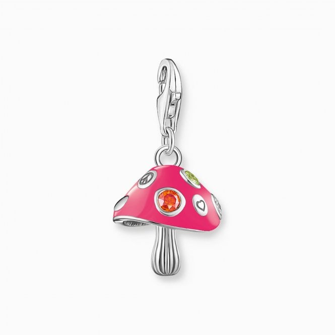 Thomas Sabo Colourful Fly Agaric Charm Pendant 2211-845-7