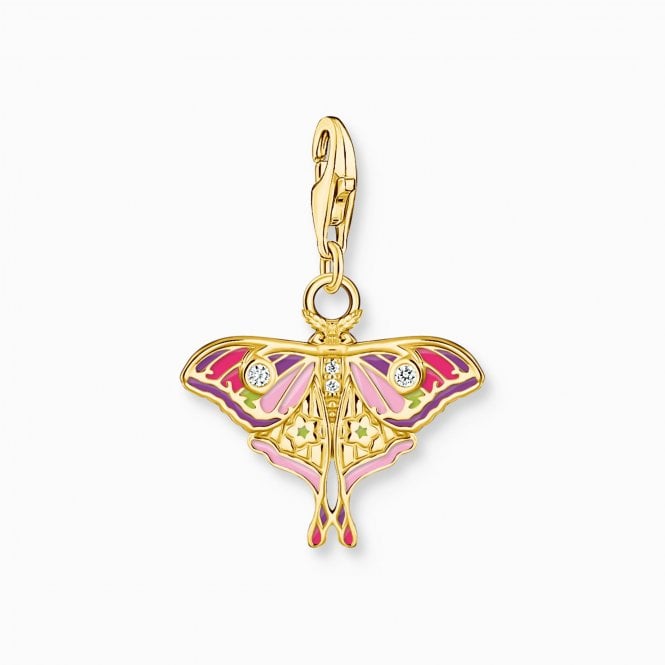 Thomas Sabo Colourful Moth & White CZ Charm 2209-565-7