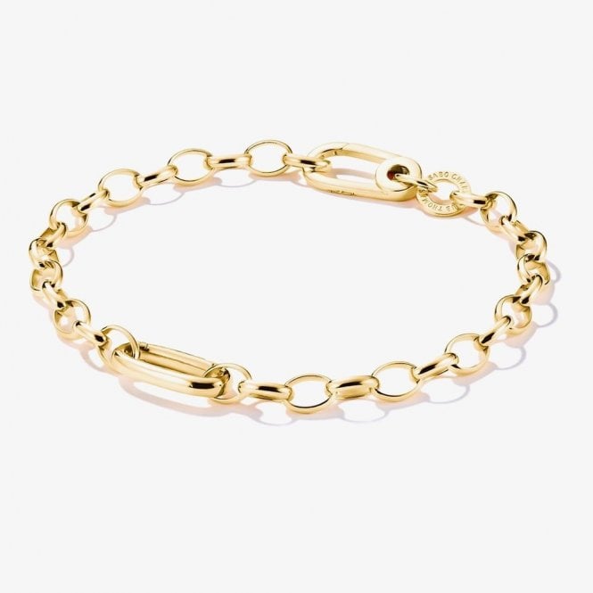 Thomas Sabo Connect Link Gold Plated Charm Bracelet C1202-413-39-L19 (19cm)