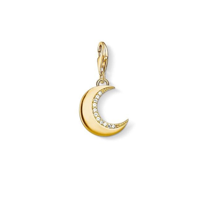 Thomas Sabo Cresent Moon Yellow Gold Plated Charm 1500-414-14