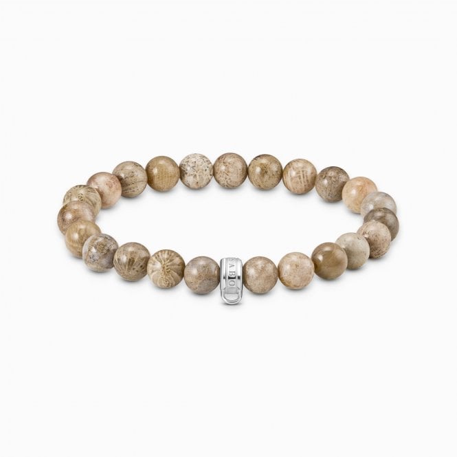 Thomas Sabo Daisy Jasper Bead Bracelet X0293-014-16-L17