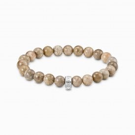 Daisy Jasper Bead Bracelet X0293-014-16-L17