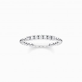 DOTS RING WITH SEVEN WCZ (TR2323-051-14-58)