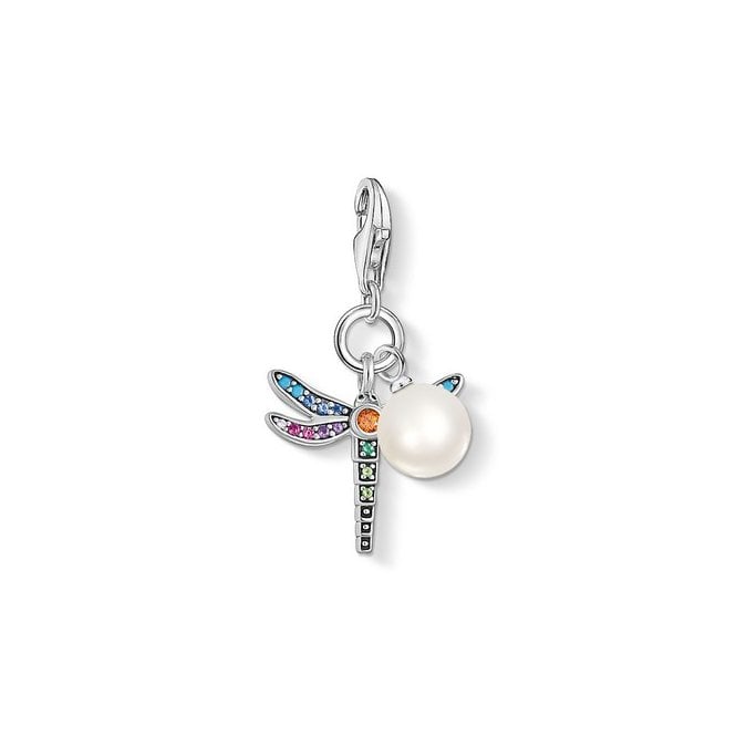 Thomas Sabo Dragonfly & Pearl Silver Charm 1833-340-7 