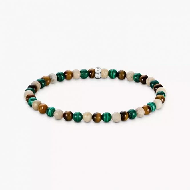 Thomas Sabo Earth and Green Beads Bracelet A2183-468-7-L19