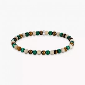Earth and Green Beads Bracelet A2183-468-7-L19