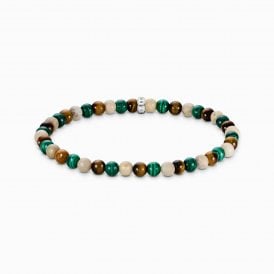 Earth & Green Beaded Bracelet A2183-468-7-L17