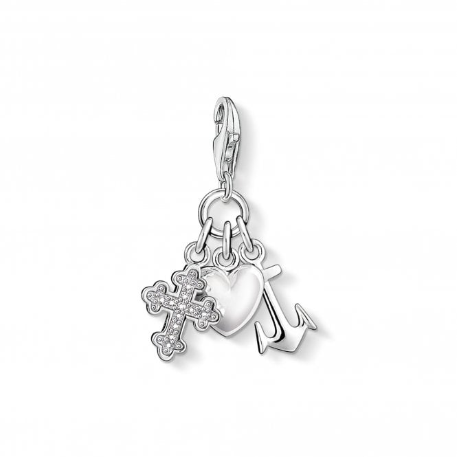 Thomas Sabo Faith Love Hope Silver Charm 0409-051-14 