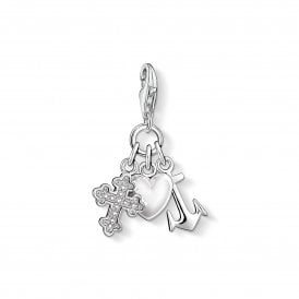 Faith Love Hope Silver Charm 0409-051-14 