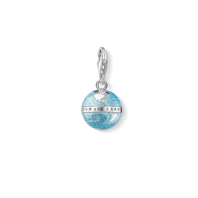 Thomas Sabo Globe Blue Charm 0754-007-1