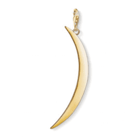 Gold Coloured Moon Charm