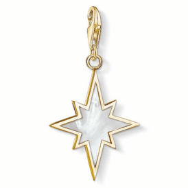 Gold Coloured Star Mother Of Pearl Charm