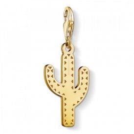 Gold Plated Cactus Charm