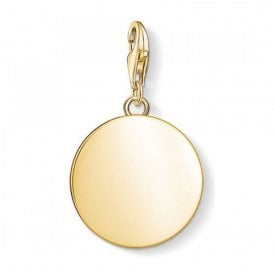 Gold Plated Disc Charm